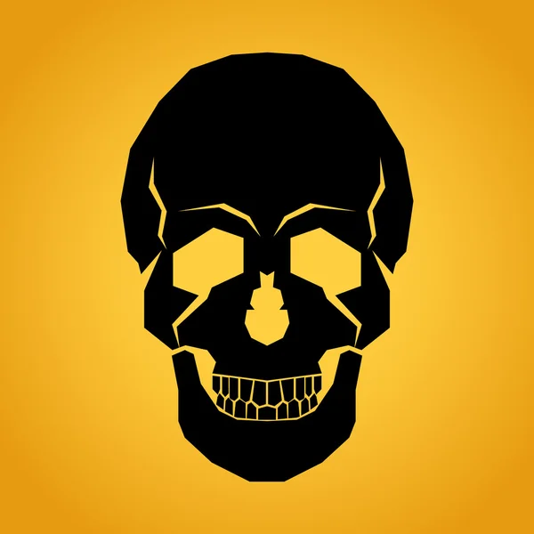 Skull logo design template — Stock Vector