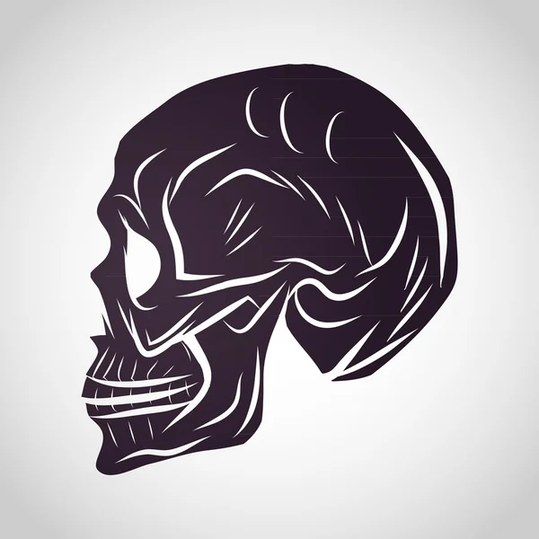 Totenkopf-Logo-Design-Vorlage — Stockvektor