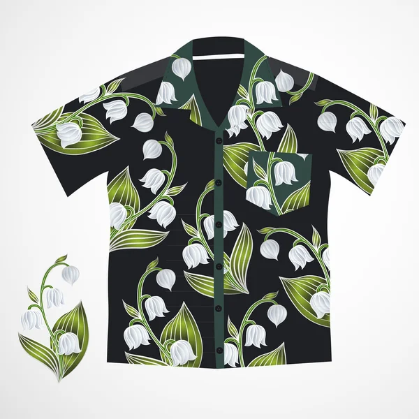 Hawaii shirt vektor — Stockvektor