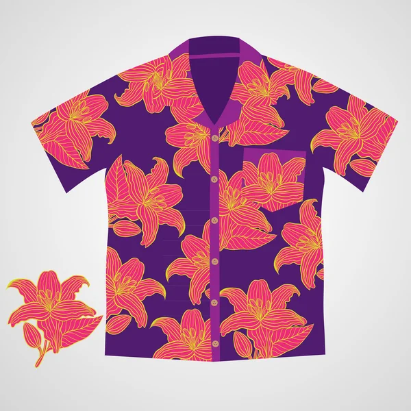 Hawaii shirt vektor — Stockvektor