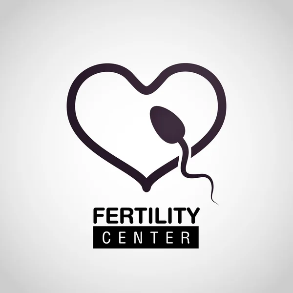 Fertility center logo vector — Stock Vector