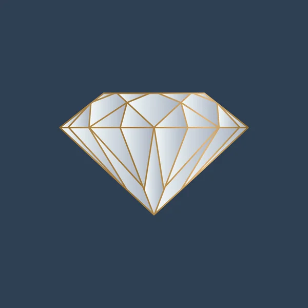 Logo di diamante vettoriale — Vettoriale Stock