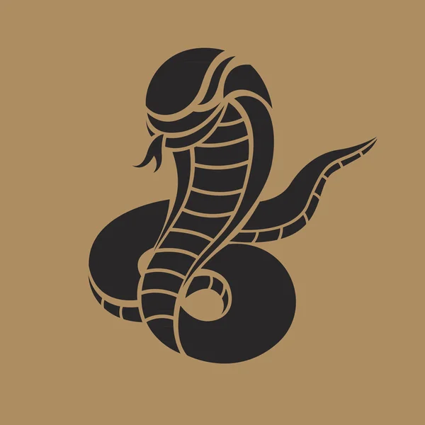 Logotipo da serpente Vector — Vetor de Stock