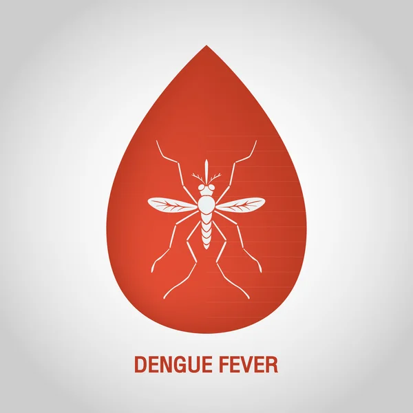 Denguefeber logotyp — Stock vektor