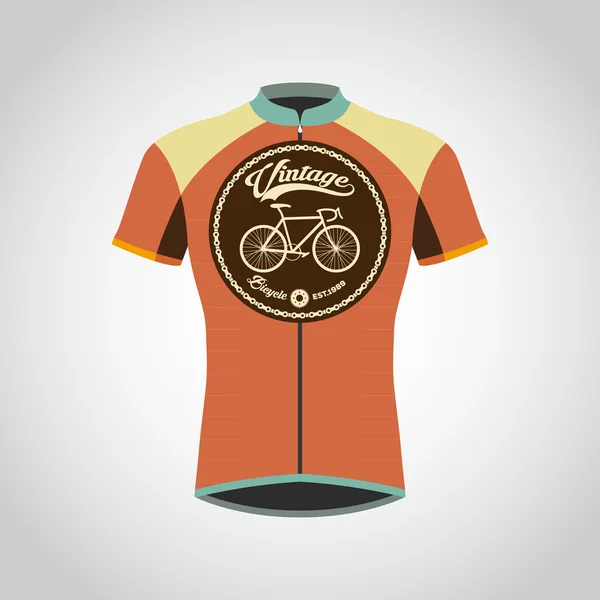 Diseño de camisas de ciclismo — Vector de stock