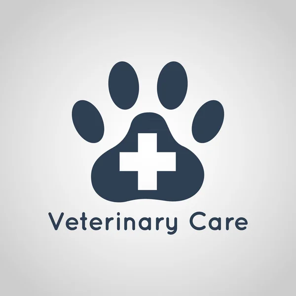 Veterinary care logo vector — Stock Vector