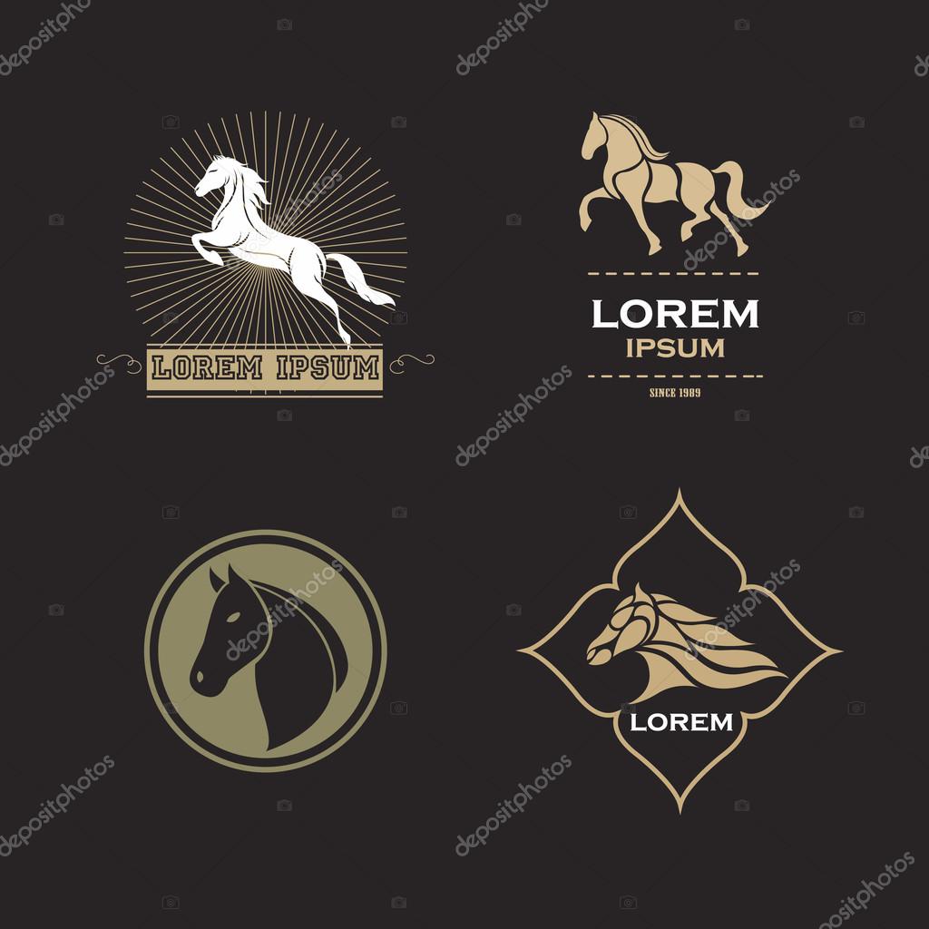 Vintage summer background logo design