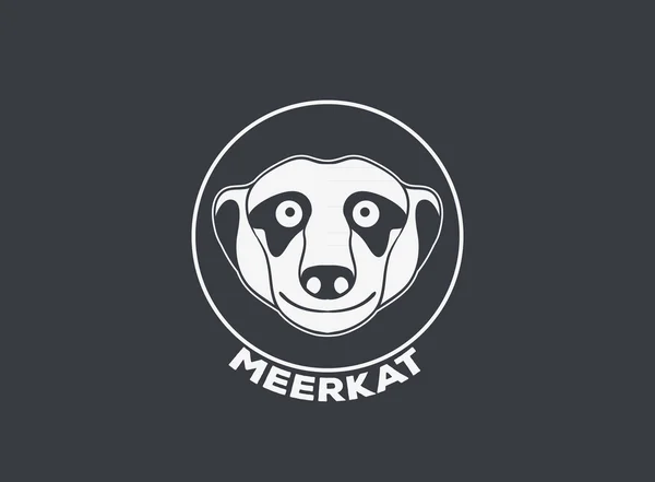 Meerkat logotipo vetor ícone design — Vetor de Stock