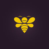 Méh logó vektoros