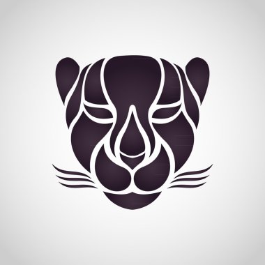 Cheetah logo vector clipart