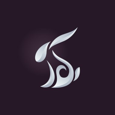 Tavşan logo vektör