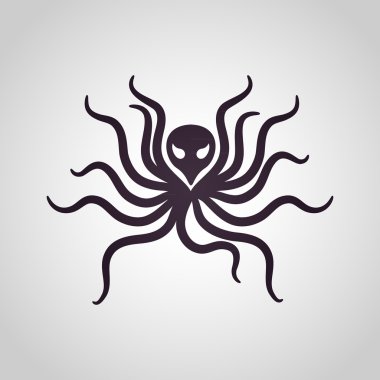 Kraken'ı logo vektör