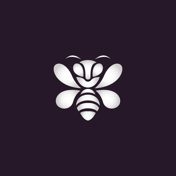 蜂のロゴのベクトル — ストックベクタ