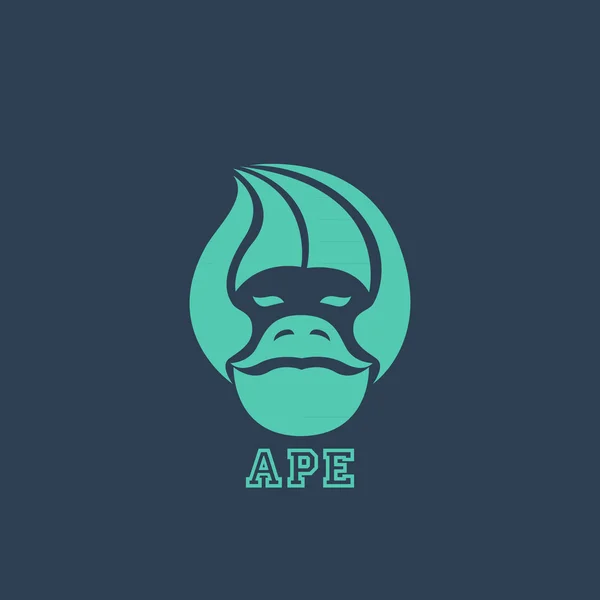 Ape logo vector — Stock Vector