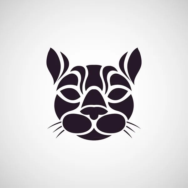 Vetor de logotipo gato — Vetor de Stock