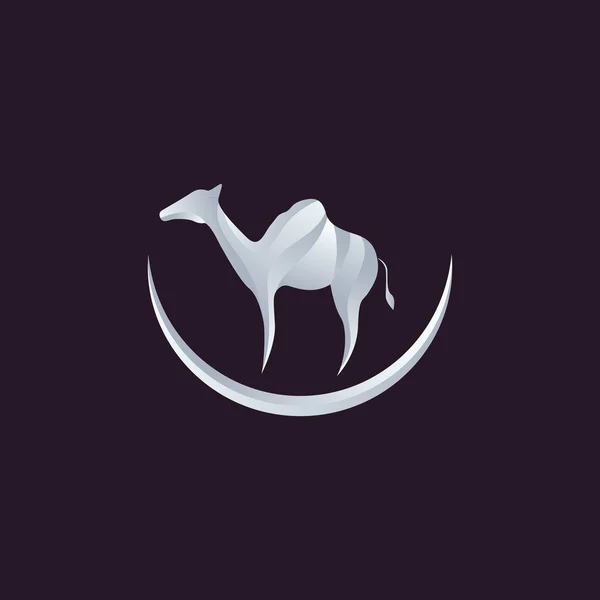 キャメルのロゴのベクトル — ストックベクタ