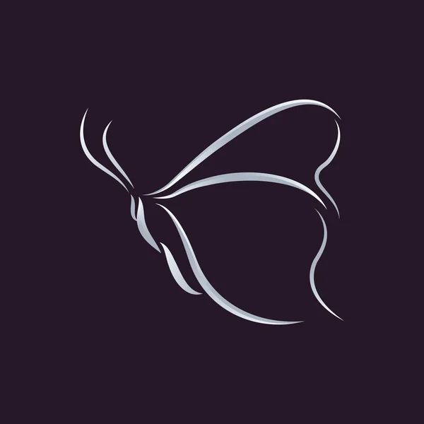 Mariposa logo vector — Vector de stock