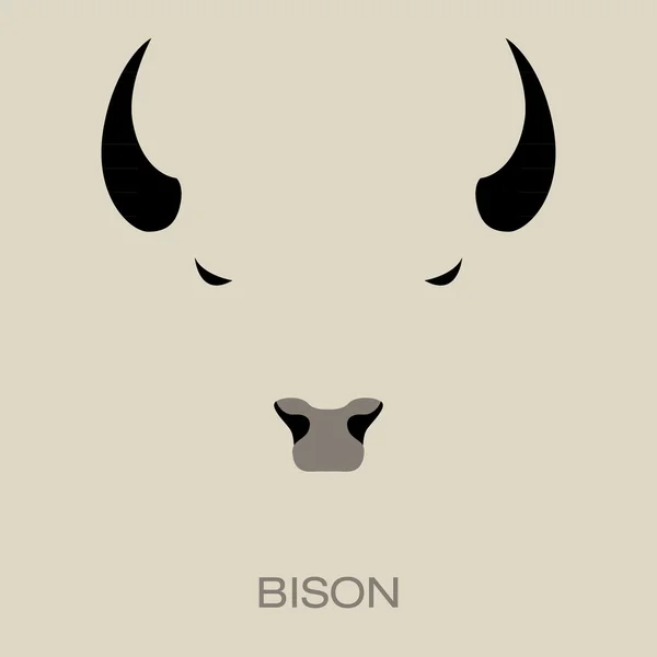 Bison logo — Stockvector