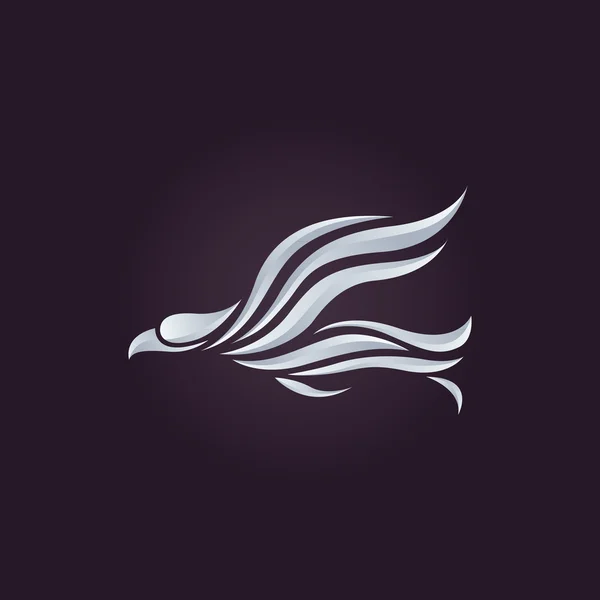 Vektorové logo pták — Stockový vektor