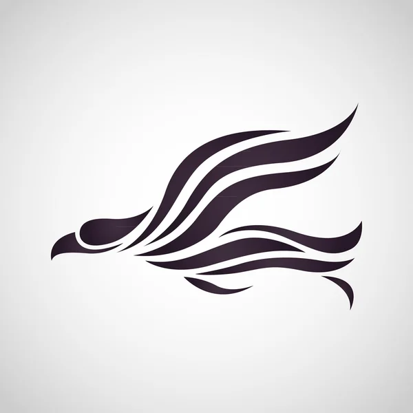 Fågel-logotypen vektor — Stock vektor