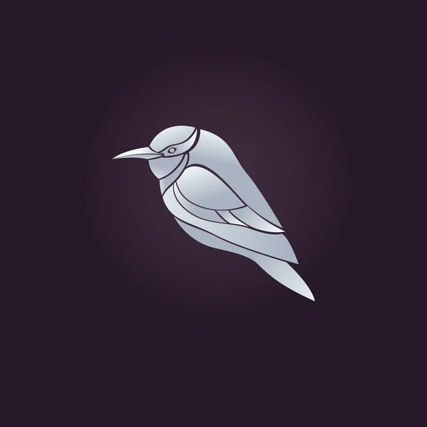 Oiseau logo vecteur — Image vectorielle