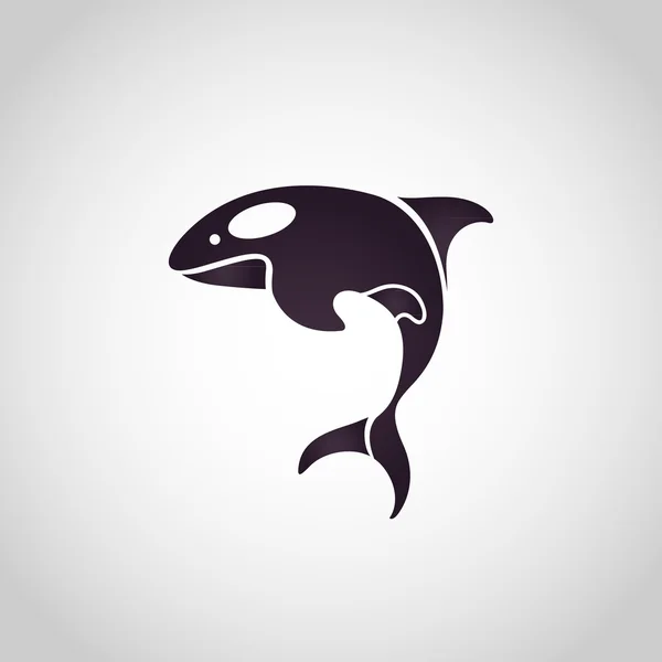 Delphin Logo Vektor — Stockvektor