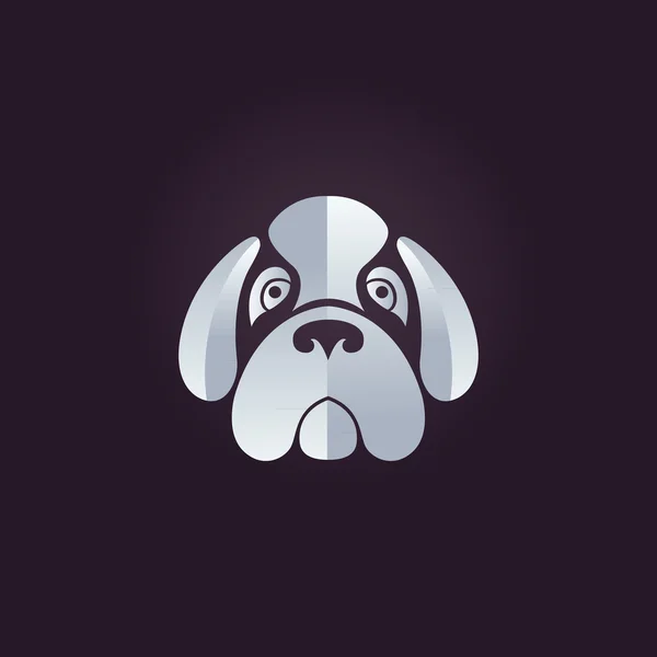 Σκύλος λογότυπο φορέα — Διανυσματικό Αρχείο