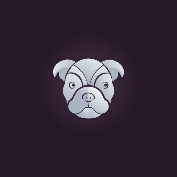 Σκύλος λογότυπο φορέα — Διανυσματικό Αρχείο