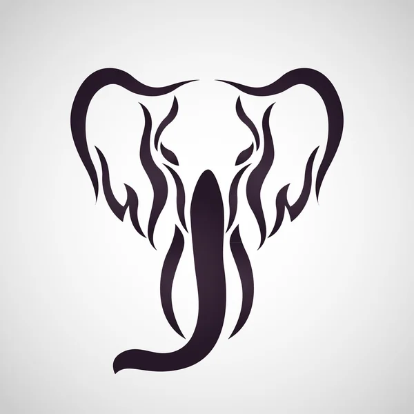 Elefant-Logo-Vektor — Stockvektor