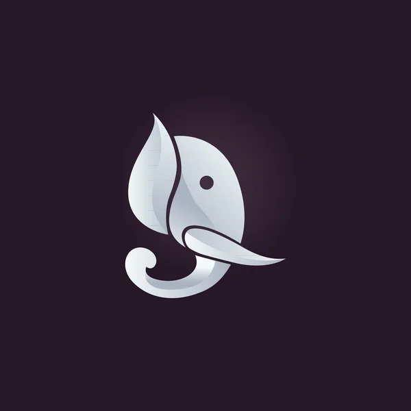 Elefant-ikonen — Stock vektor