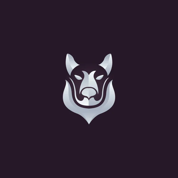 Wolf logotypen vektor — Stock vektor