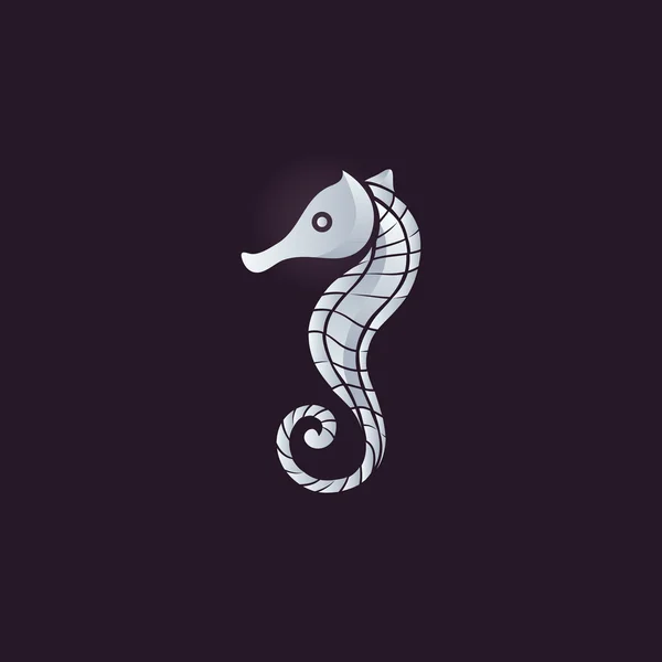 Вектор логотипа Sea Horse — стоковый вектор