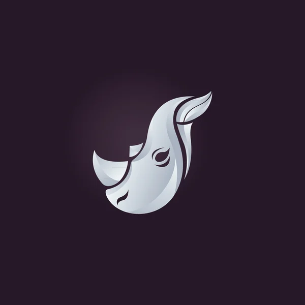 Nashorn Logo Vektor — Stockvektor