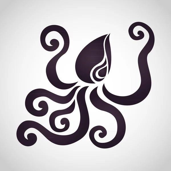 Octopus logotypen vektor — Stock vektor