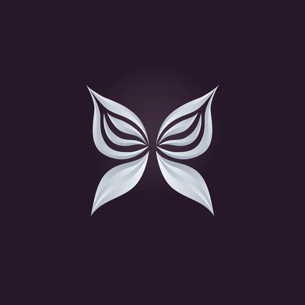 Modelo de design de vetor de logotipo abstrato, ícone de borboleta . — Vetor de Stock