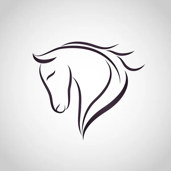 Logo del caballo — Vector de stock