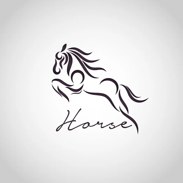 Logo cavallo — Vettoriale Stock