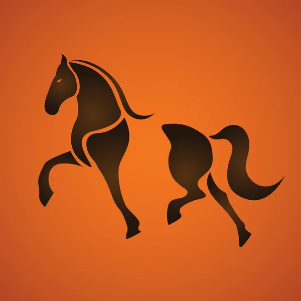 Vektor simbol kuda - Stok Vektor