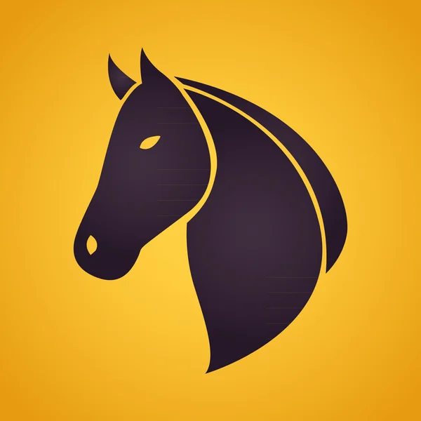 Logo cavallo — Vettoriale Stock