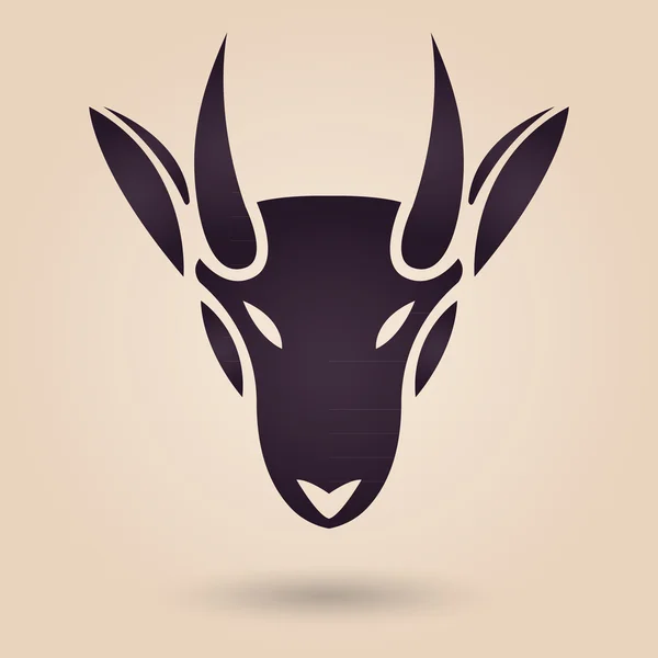 Logo kambing - Stok Vektor