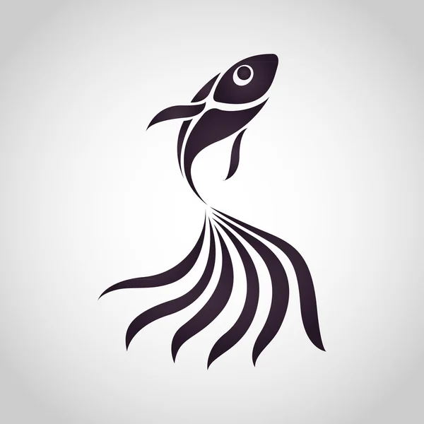 Logo de peces vector — Vector de stock