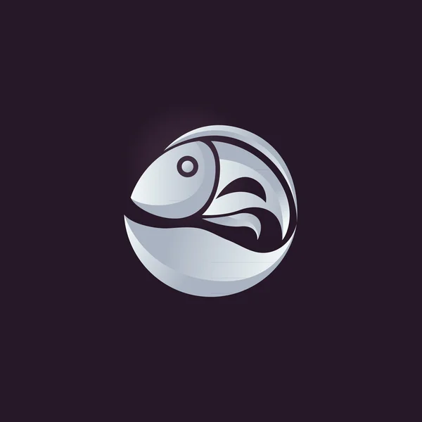 Logo de pescado — Vector de stock