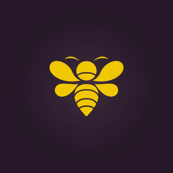 Bee-logotypen vektor Stockvektor