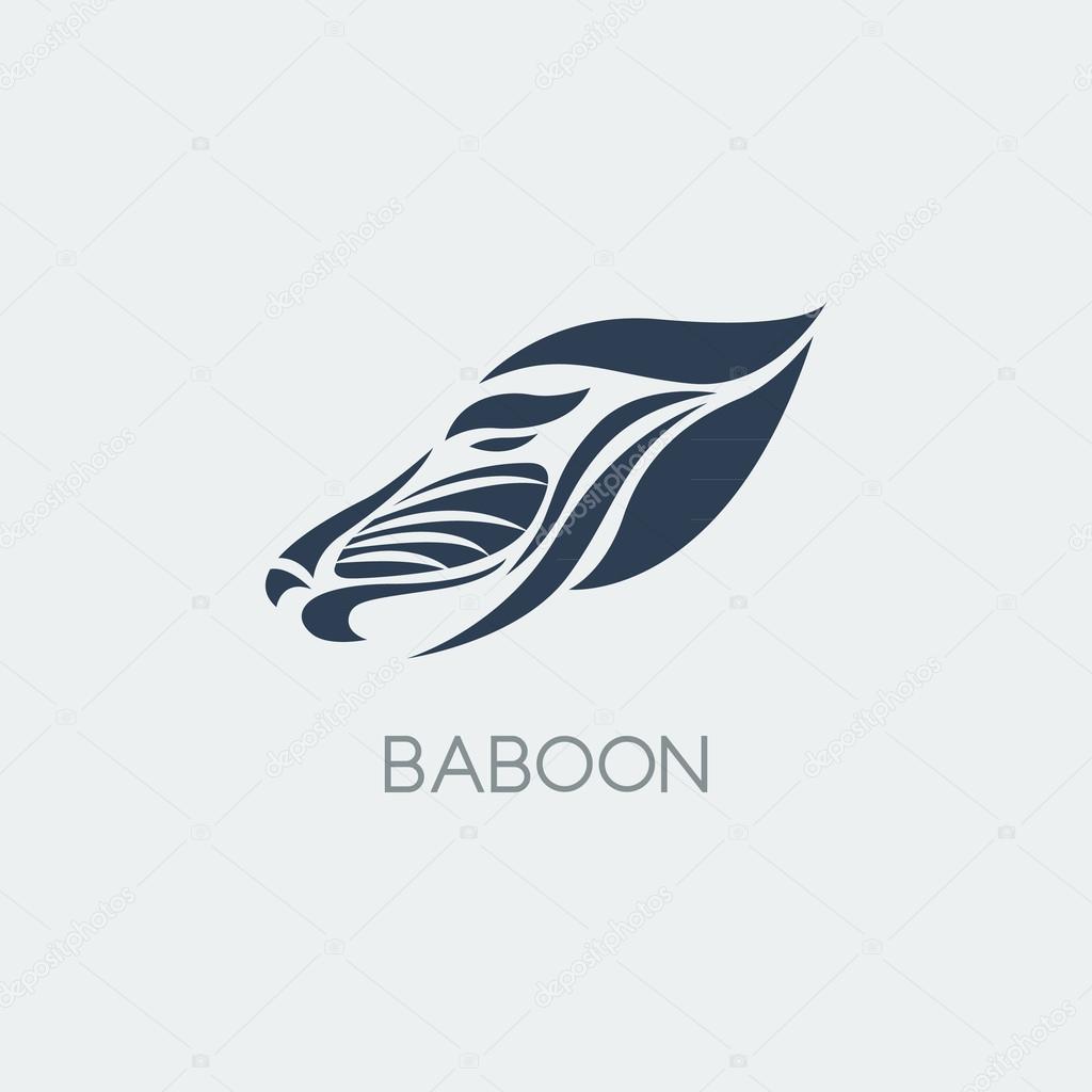Baboon logo vector