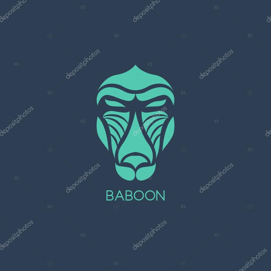 Baboon logo vector