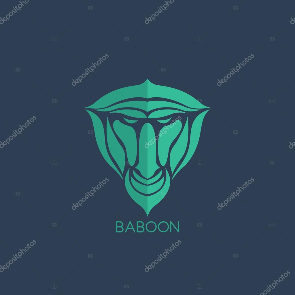 Baboon logo vector