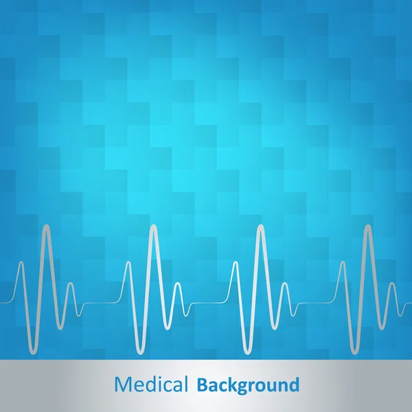 Medical Background, Blue Abstract Backgroun — Stock Vector