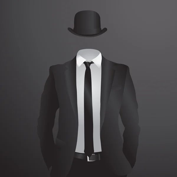 Traje masculino. Ilustración vectorial — Vector de stock