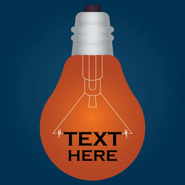 Illustration vectorielle d'idée d'ampoule — Image vectorielle