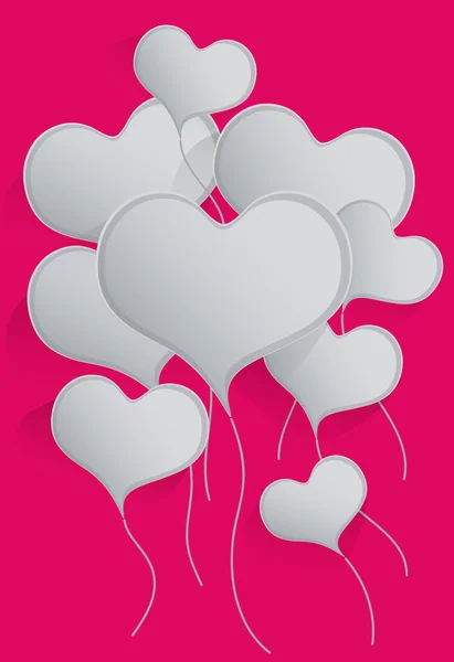 Ballons cardiaques Contexte — Image vectorielle
